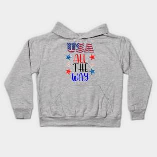 USA All The Way Kids Hoodie